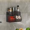 1Pc Wall Mounted Kitchen Storage Basket Durable Wire Storage Rack For Vegetables And Fruits Suitable For Home Organization