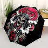 1pc Skull Auto Open/close, All-Season Portable Folding Umbrella for Women & Men, Travel, Everyday, Formal Events - Compact Luxury Parasol, Outdoor Acc