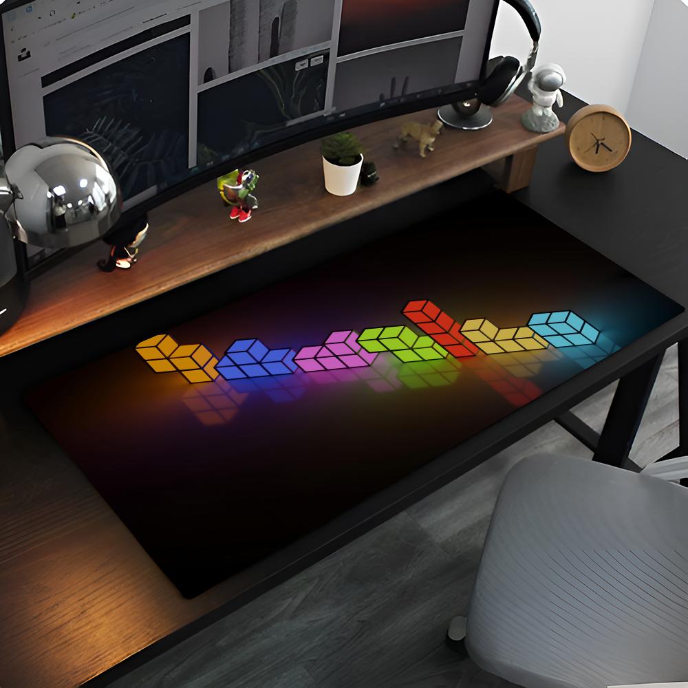 

T-Tetris Mouse Pad Anime game mause pads cs lol XXL Home HD Computer Desk Mats Carpet Gamer Office Laptop Soft Desktop 700X300 600x300x2mm