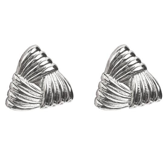 1 Pair Statement Earrings for Women Geometric Triangle Shape Knot Stud Earrings Minimalist