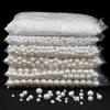 30-300pcs/lot Multisize ABS Imitation Pearl Beads Frosted Big Hole Acrylic Round Beads For DIY Craft Bracelet Necklace Wholesale