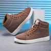 Chaussures Homme Hautes Décontractées Tendance Jean à Lacets Baskets Homme Extérieur Respirantes Chaussures de Course Plateforme Bottines Cheville Couple