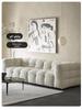 Light French Lambswool Marshmallow Sofa - Small Apartment Three-Seater, Customizable Luxury Living Room Furniture