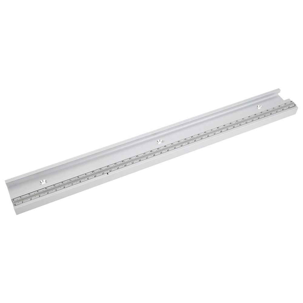 400mm Length T Track With Scale Aluminum Alloy Woodworking Slider Tool For Table Saw Jigs