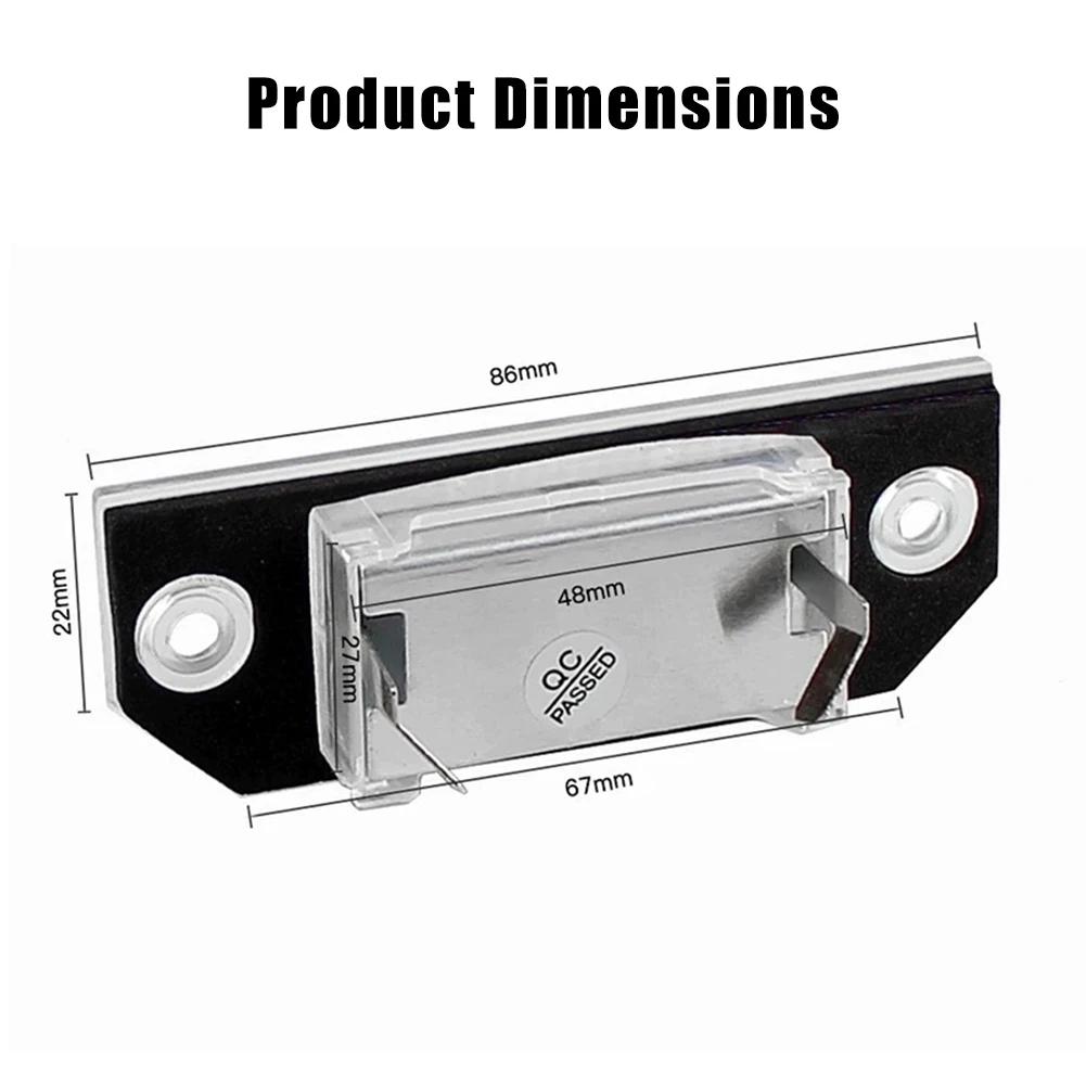 12V Car License Plate Lights LED White Number Lamps Plate Light Tail Signal Lamp Assembly For Ford Focus 2 MK2 2003-2008 C-MAX