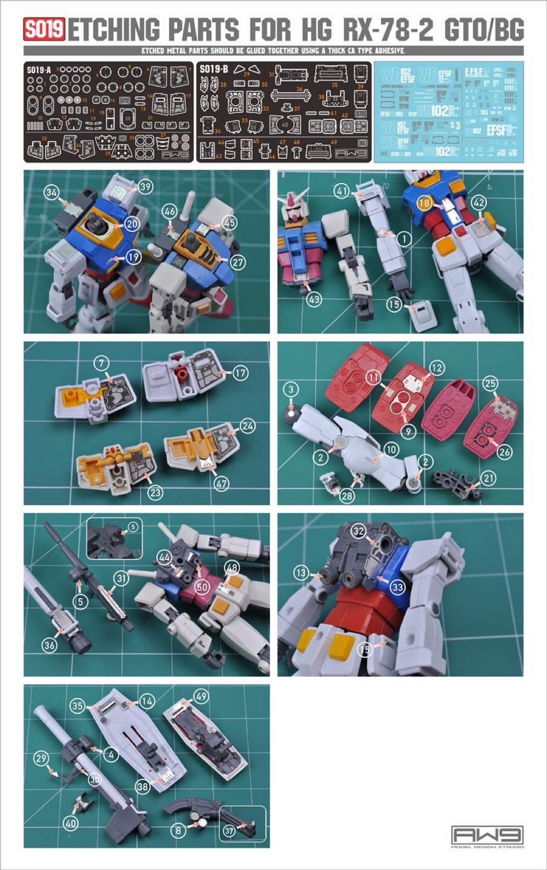 

RG HG MS модификация детализированная высококачественные металлические детали GTO 1/144 (HG 1/144 RX-78-02 Гандам/Гандам [ЗА ПРЕДЕЛАМИ ГЛОБАЛЬНОСТИ]) [Элемент] серебряный