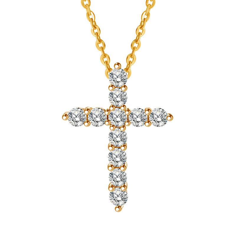 Hot-selling Cross Necklace for Women, Fashionable and Versatile Personality Pendant, Collarbone Chain, Neck Chain