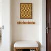 Handmade Woven Tapestry Frame Framed Boho Cotton Wall Art Wooden Rope Wall Hanging