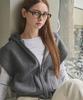 Beullangyu Soft Hazy Knit Hoodie Vest_3 Colors