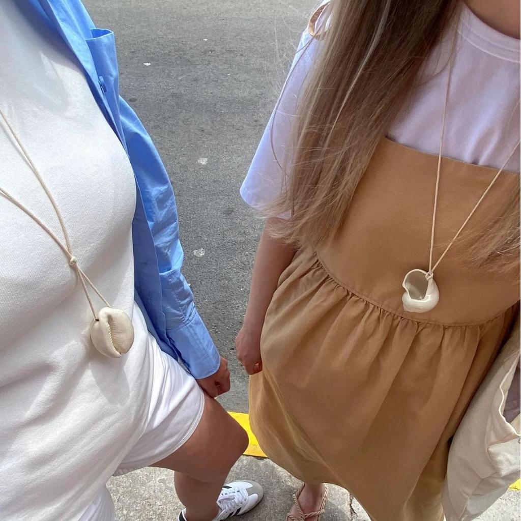 White Irregular Shell Pendant for Beach and Seaside DIY Accessories