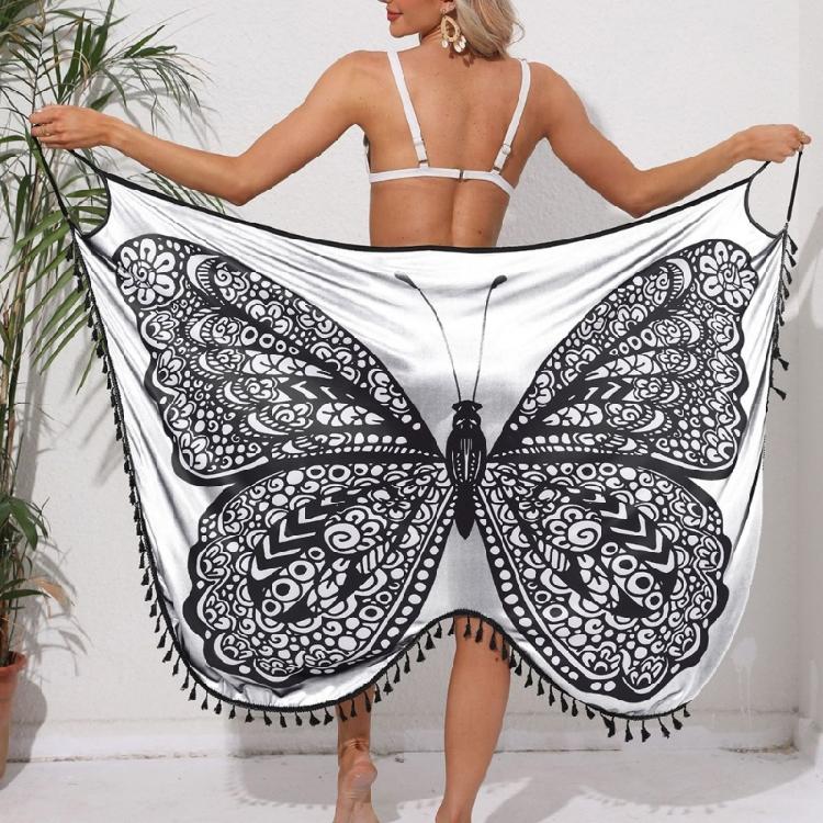 Breathable Soft Swimsuit Dress Pool Parties Dress Sleeveless Feature 3D Butterfly Detailing For Island Getaways Spa
