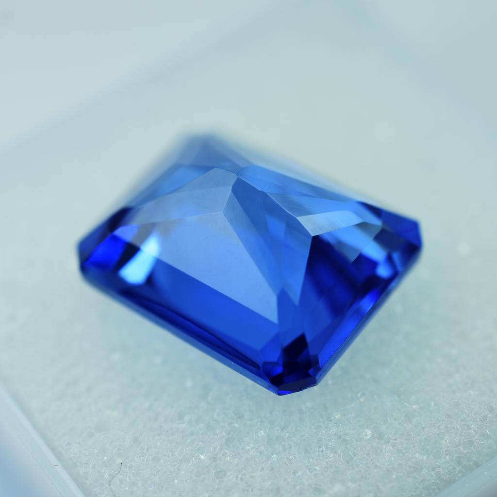 10 Ct Natural Blue Sapphire Gemstone Loose Emerald Shape