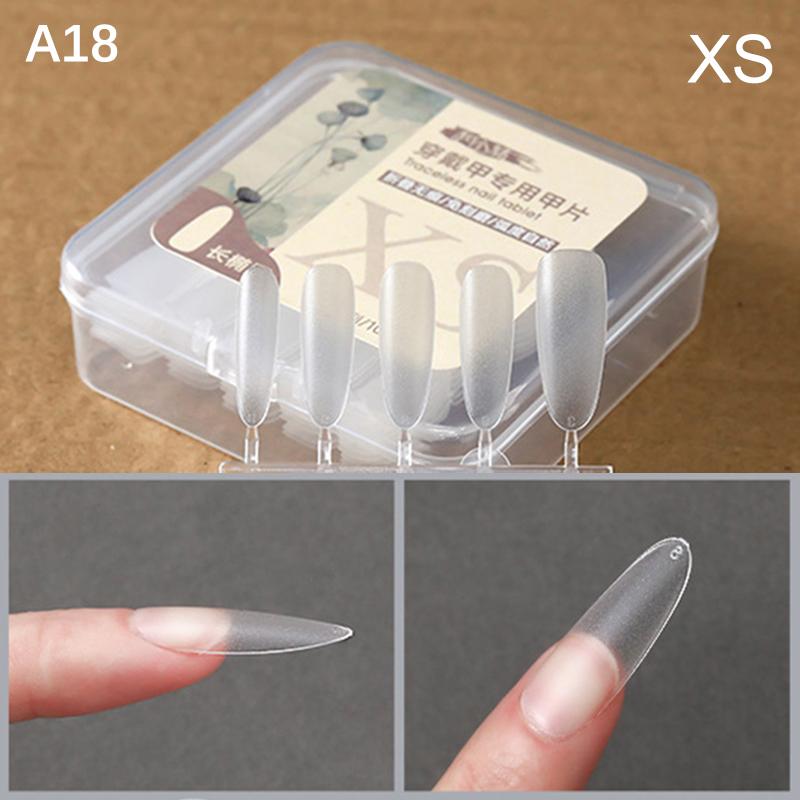 100Pcs/Box False Nails Press On Nails Coffin Artificial Nails Clear Fake Nail Tips For Extension Manicure Tool