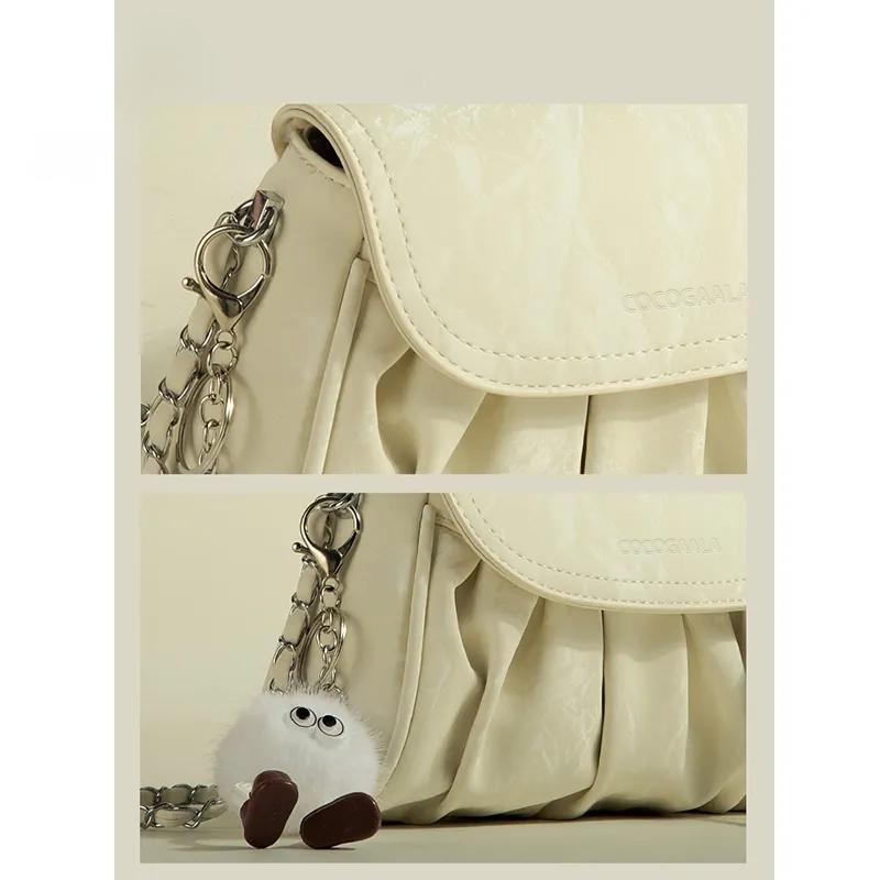 Cloud Bag High Value New Pleated Bag Shoulder Versatile High Texture Chain Messenger Bag