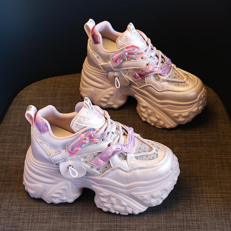 HS6166 Women's 2025 Spring Platform Height-Boosting Sneakers