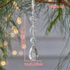 Xmas Tree Transparent Snowflake Hanging Ornaments Acrylic Pendant 2025 Christmas Decoration For Home Navidad Gifts New Year 2025