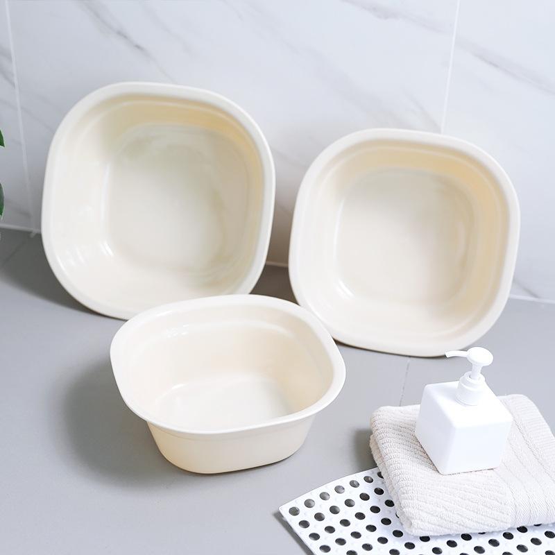 Lavoar pătrat din plastic îngroșat Lavoar mare de uz casnic pentru legume Lavoar pentru picioare pentru bebeluși Lavoar mic