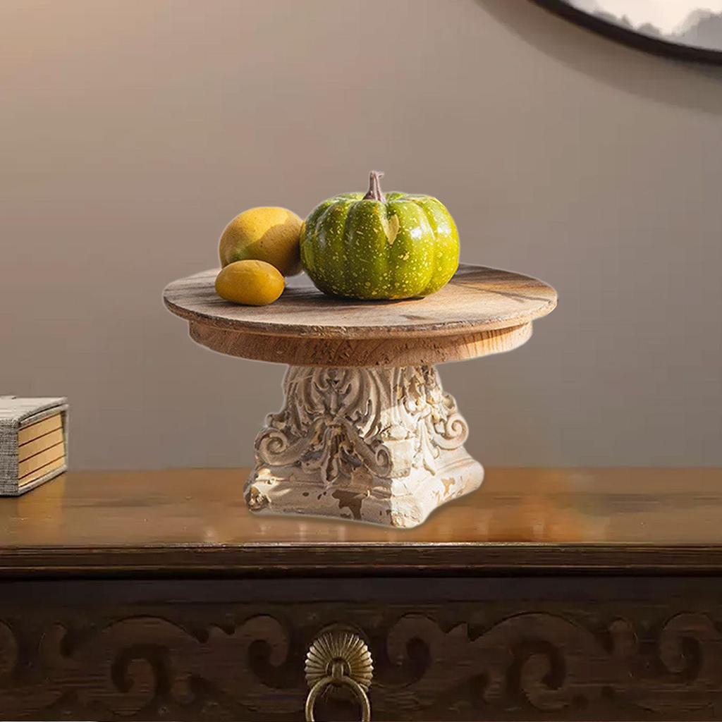Wood Serving Tray Tea and Coffee Table Counter Plate Platter