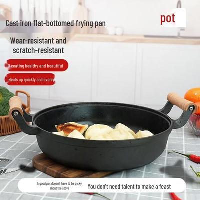 Kangfu 28cm Traditional Cast Iron Non-stick Frying Pan