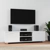 342622 vidaXL TV Stand White 140x40.5x35 Cm Engineered Wood