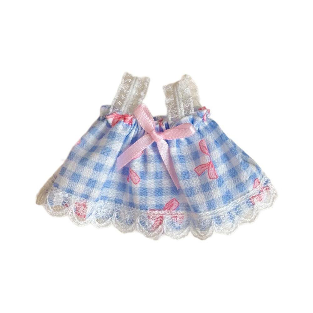 For 17cm Labubu Doll Dress Cute Doll Lovely Clothes Accessories Princess Dress Plush Dolls Clothes