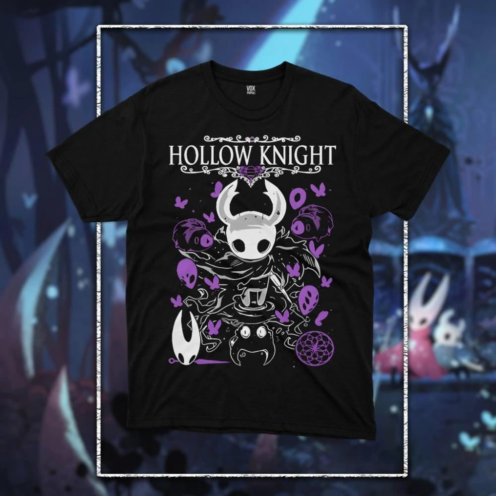 

Модна чоловіча та жіноча футболка з принтом Hollow Knight, футболка вільного крою з коротким рукавом, літній повсякденний топ з круглим вирізом, дитячий одяг 100