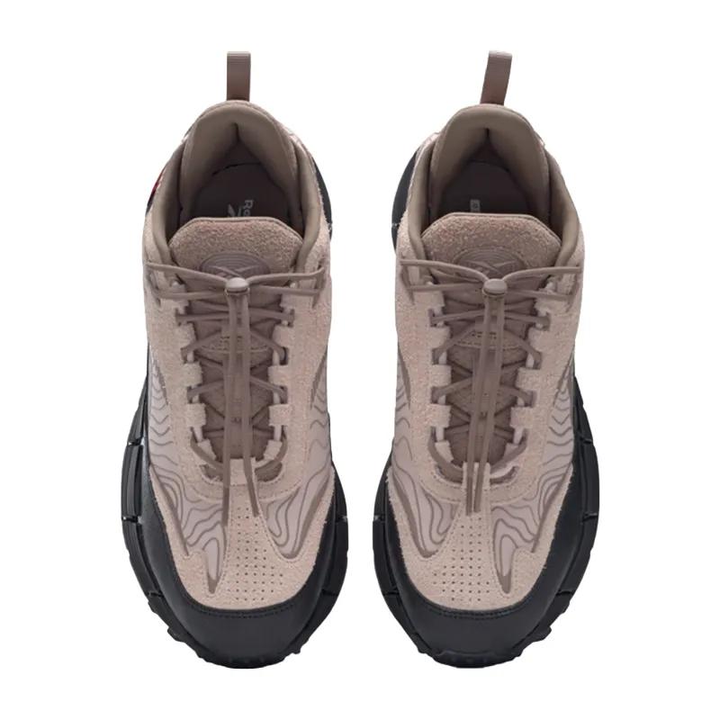 Reebok Zig Kinetica 2.5 Edge 'Soft Ecru' (Unisex) Soft Ecru / Taupe / Core Black Running Shoes HR1301