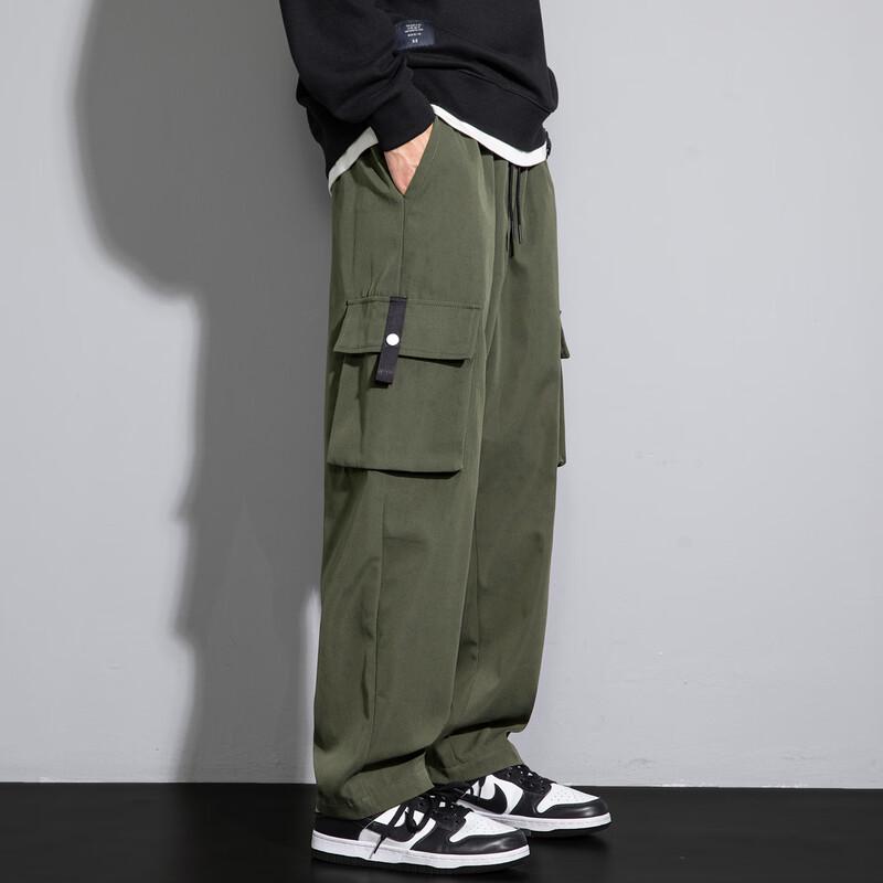 VANCAMEL Men's American Streetwear Cargo Pants