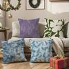 Printing Style Pillow Case Anti-dustmite Pillowcase Invisible Zipper Silky Short Plush Sofa Cushion Cover