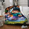 Minecraft Blanket Soft & Cozy Great for Office Chair Picnics Couch All-Season Use Digital Print Ideal Gift for Friends Family Couples Picnic