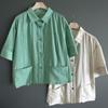 New Arrivals Open Run Women Semi Crop Pintuck Casual Blouse
