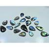 334Cts.Natural Labradorite Multi Fire Pear Cabochon Loose Gemstone 19Pcs Lot LL-991