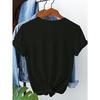 European Size European Size Butterfly Print Short Sleeve T-Shirt