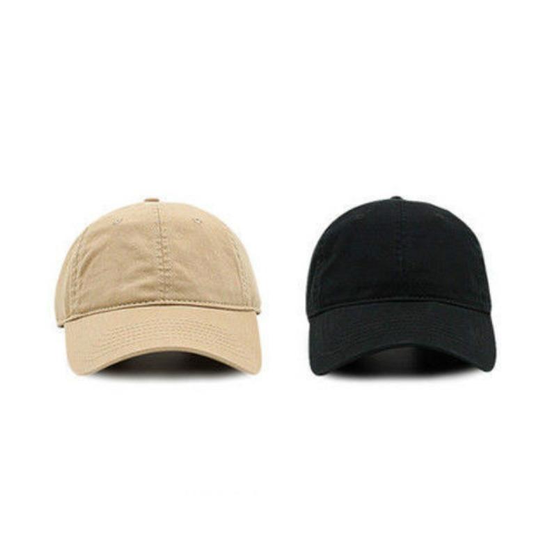 Summer Solid Color Japanese Baseball Hat Men and Women Black Korean Style Soft Top Baseball Hat Trend