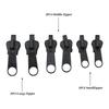 6Pcs Size 3 5 7 Metal Zipper Repair Kit For Jackets Jeans Slider Fixer Puller Universal Instant Repair Detachable Replacement