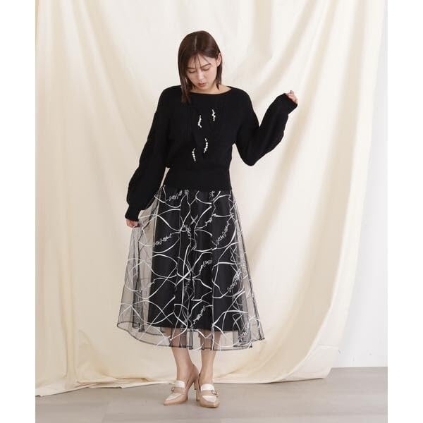 Jill by Jill Stuart Pearl Cable Knit Sweater, Women's, Ecru