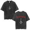 Washed Vintage Game Bloodborne Fear The Old Blood T Shirt Men Women Casual Oversized Tshirt Male High Quality Cotton Tshirts
