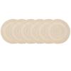 Placemats Set of 6, Washable Round Woven Place Mats for Kitchen Table 15 inch Table Mats