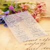 Blessing Words Clear Silicone Stamp Lettering Pattern Clear Stamper for Scrapbooking Card Making Photo Album Decoration