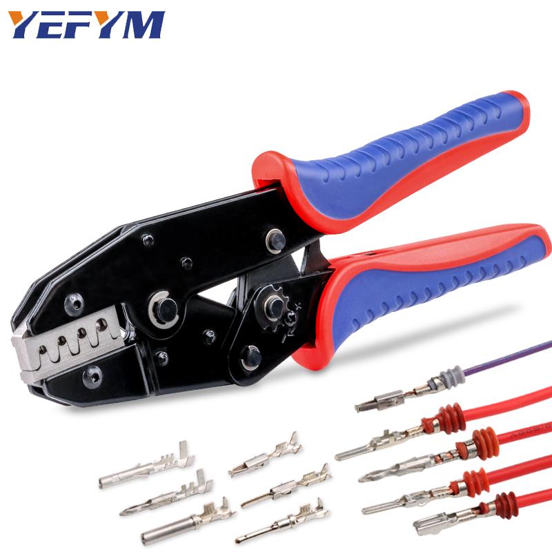 Waterproof Connector TerminalCrimping Tool,Ratcheting Wire Crimping Pliers.It Is Suitable for AWG 18-14(1.0-2.5mm²)and Is an Electrical Crimping Tool.