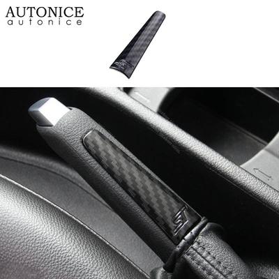 Koolstofvezelkleur ABS Parkeerrem Handrem Hendel Cover Voor Ford Focus MK3 2015-2018 ST