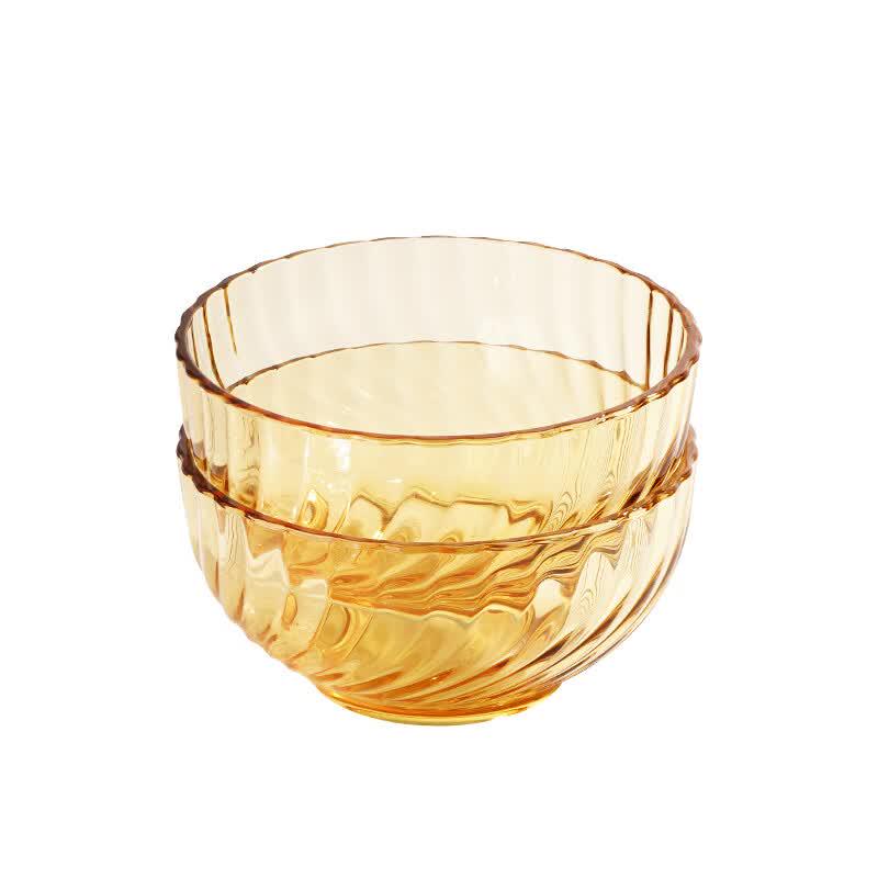 VISIONS Amber Glass Bowl Set