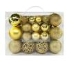 Christmas Decoration Christmas Tree 3cm Christmas Baubles Breakage Resistant Effortless Hanging Multiple Styles