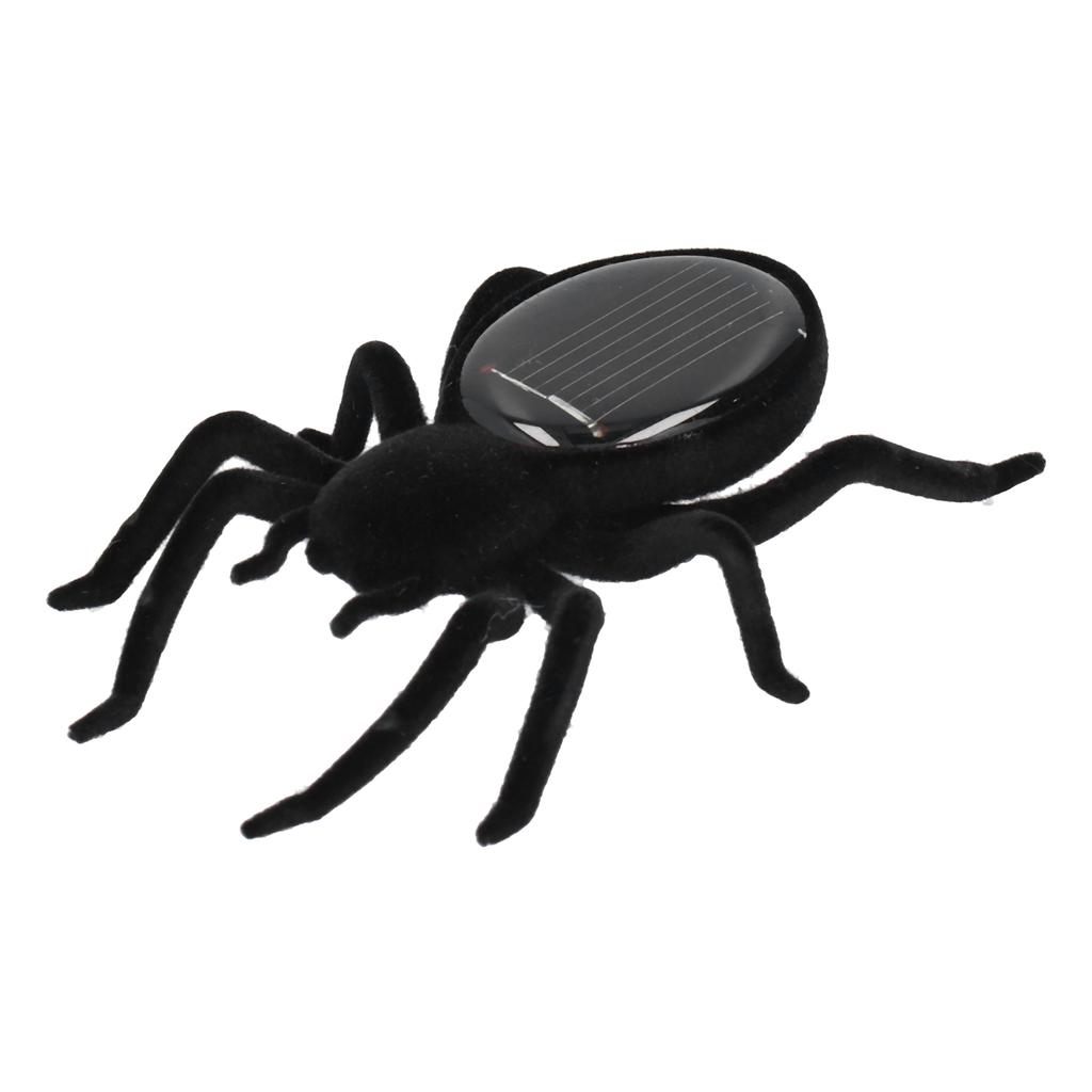 Soldrevet Simuleringsedderleketøy Livaktig Vibrerende Tarantell Solcellepuslespill