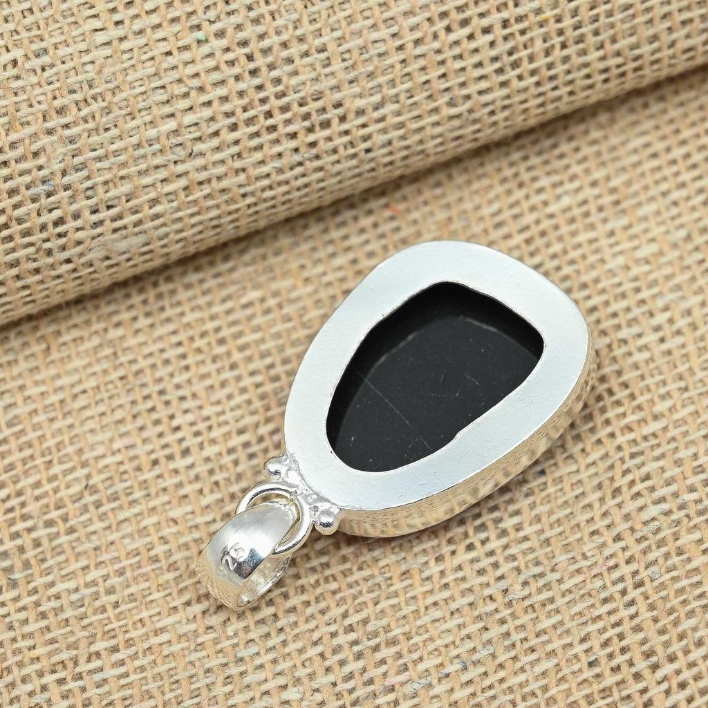 Pink Triplet Opal Gemstone 925 Sterling Silver Pendant Handmade Designer Jewelry