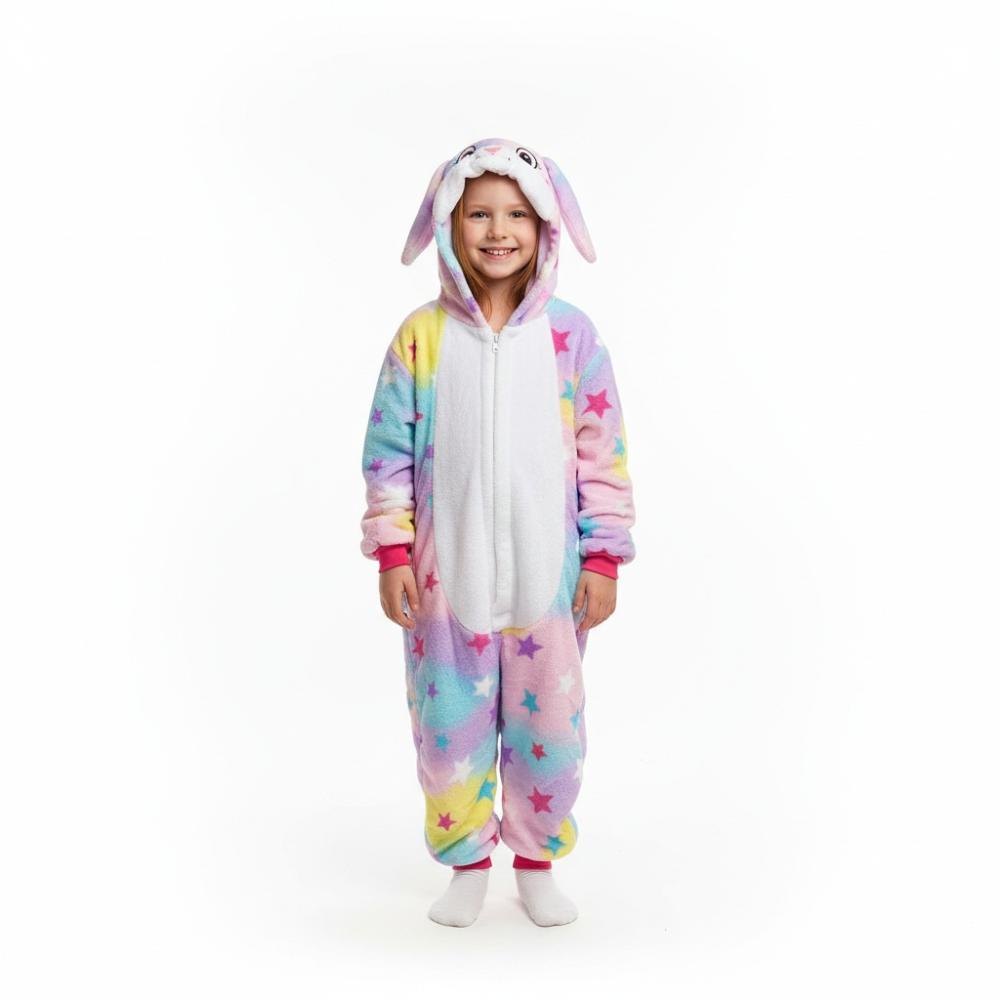 Piżama Onesie Kigurumi Kostium Przebranie Królik Dzieci 115 - 125Cm