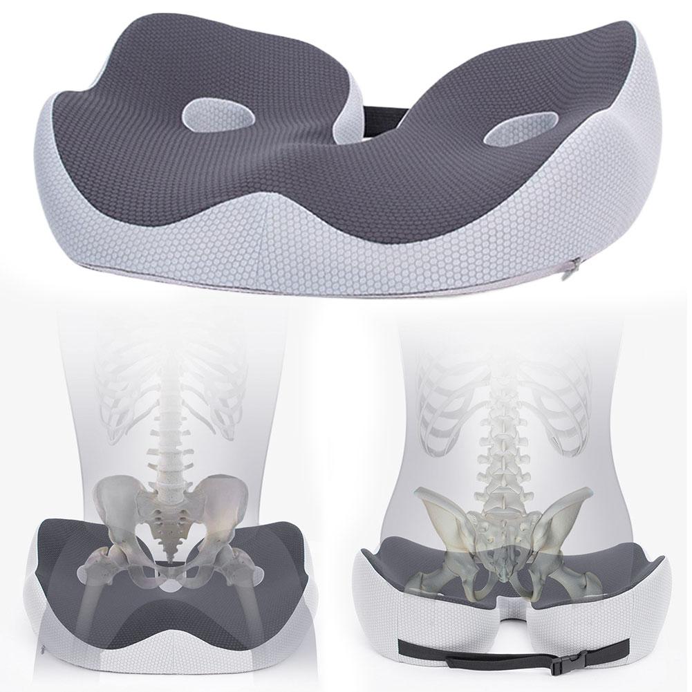 Memory Foam Seat Cushion Donut Seat Pillow Pressure Relief Car Seat Cushion Sciatica & Back Support for All-Day Sitting Support