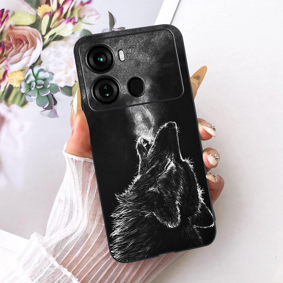 Coque Pour ITEL P40 Housse P662L Silicone Chat Mignon Mode Drôle Peinte Funda Pour P40 ITEL P 40 Coque de Téléphone