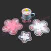 Silicone World 1 ks Podložky pod hrnky Sakura Daisy PVC Měkké podložky Podložka pod misku Podložka pod hrnec Podložka pod talíř Tepelná izolace Prostírání na jídelní stůl