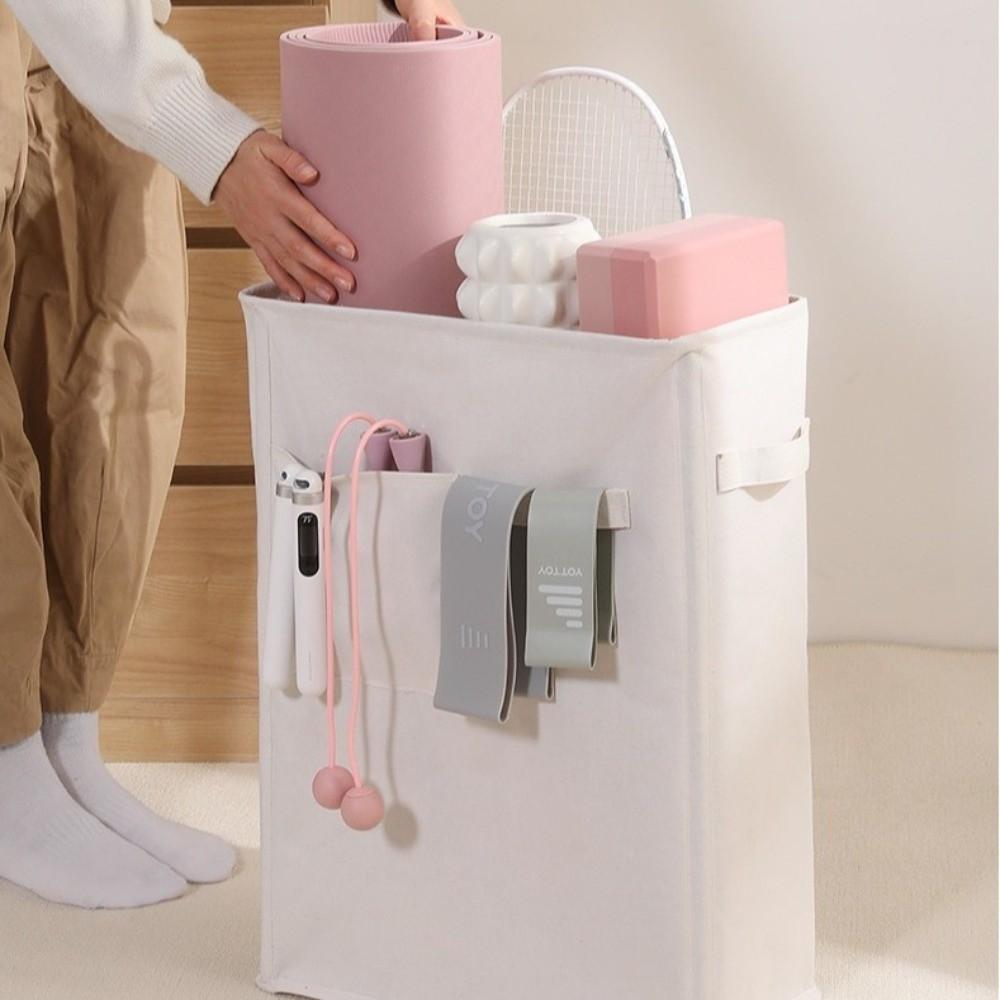 Velkokapacitní úložné koše na podložky na jógu Skládací organizér na fitness potřeby Stojan na domácí posilovnu